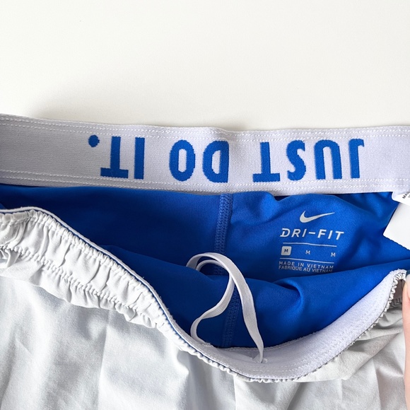 Nike Flex Essential Dri-Fit Athletic Shorts Spandex Lined Grey Blue Medi… - Picture 7 of 8